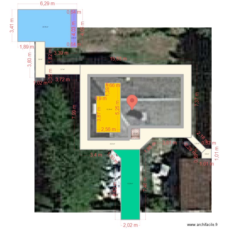 Antho. Plan de 11 pièces et 217 m2