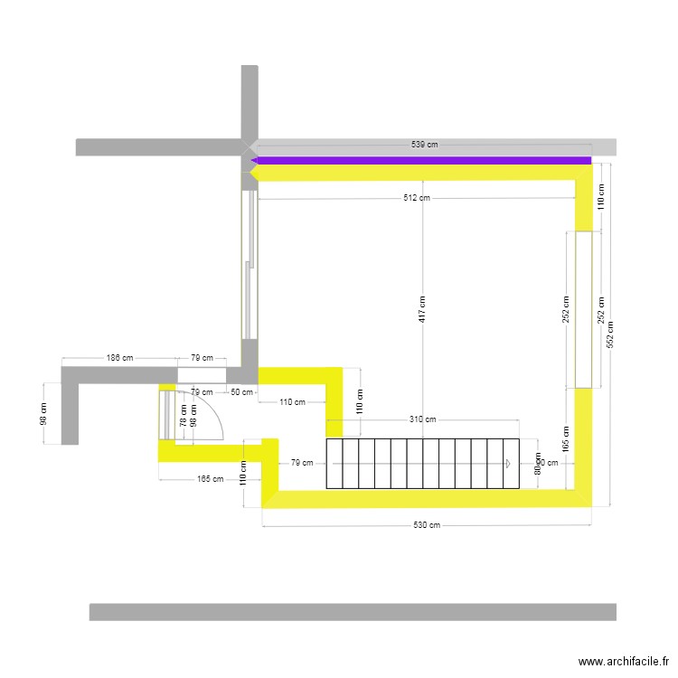 Projet 2  vue rez Molenbeek. Plan de 0 pièce et 0 m2