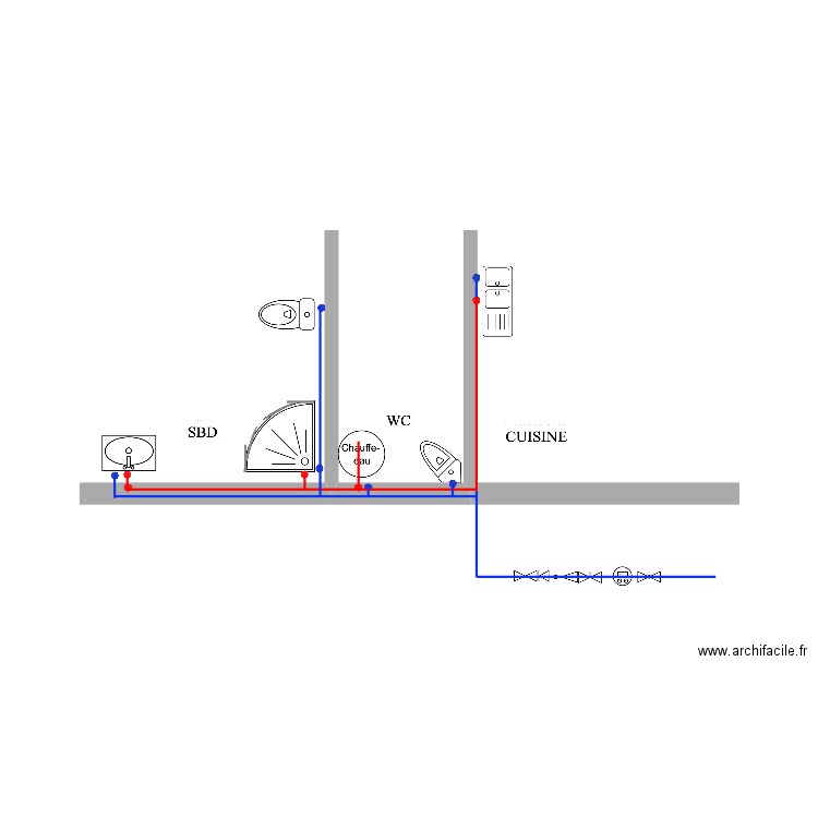 SCHÉMA DE SALLE D'EAU ZINEB BOUJIBAR. Plan de 0 pièce et 0 m2