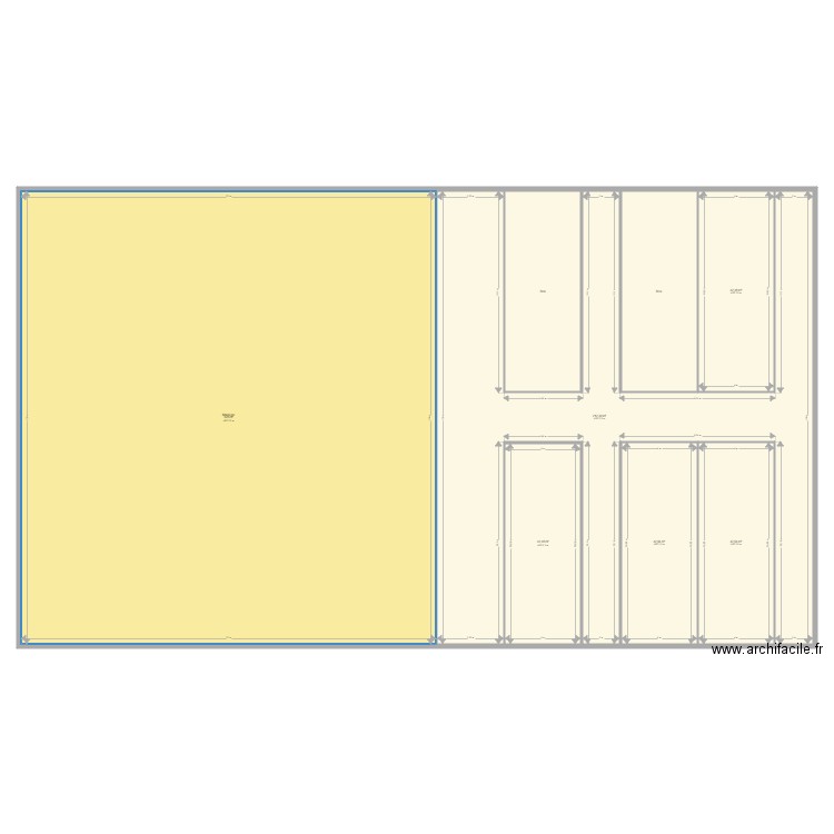 box lavalette 2. Plan de 8 pièces et 996 m2