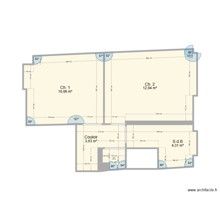 1er. Plan de 8 pièces et 32 m2