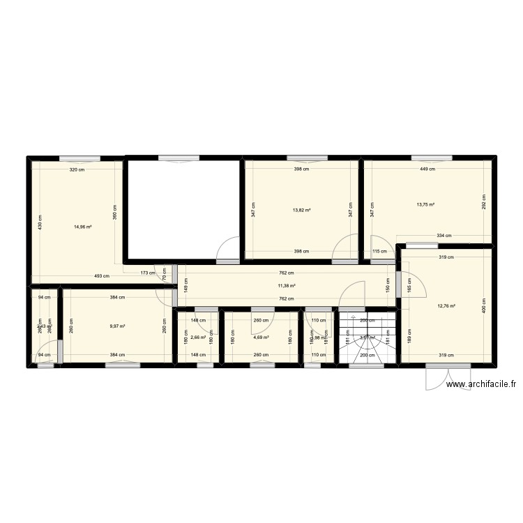 base gite nouv. Plan de 11 pièces et 92 m2