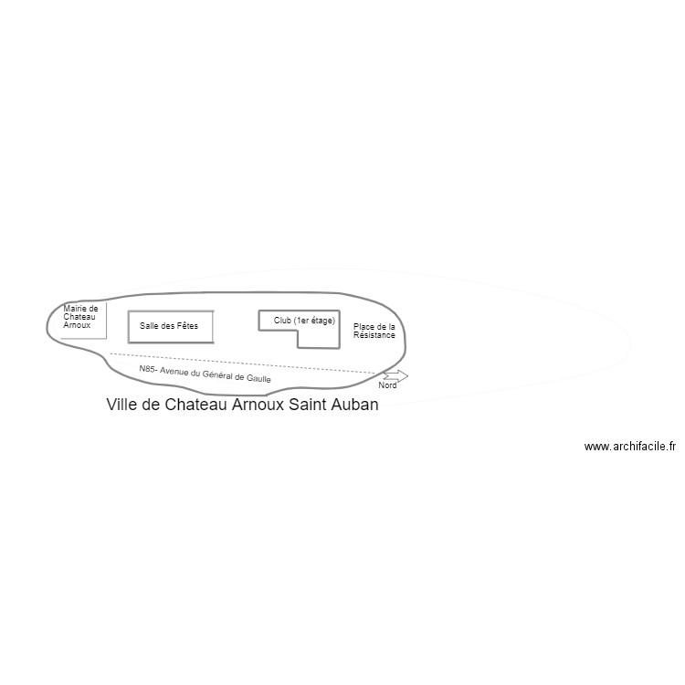 Implantation du Club. Plan de 0 pièce et 0 m2