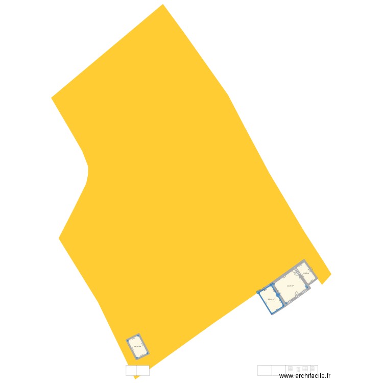 LANDUDAL. Plan de 6 pièces et 103 m2