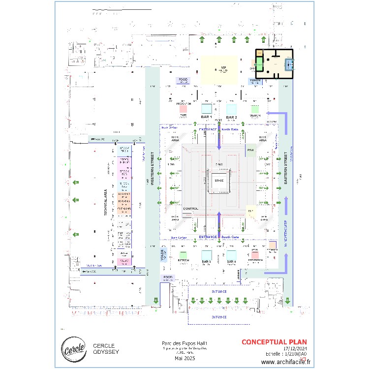 VIP_V2_plan. Plan de 6 pièces et 468 m2