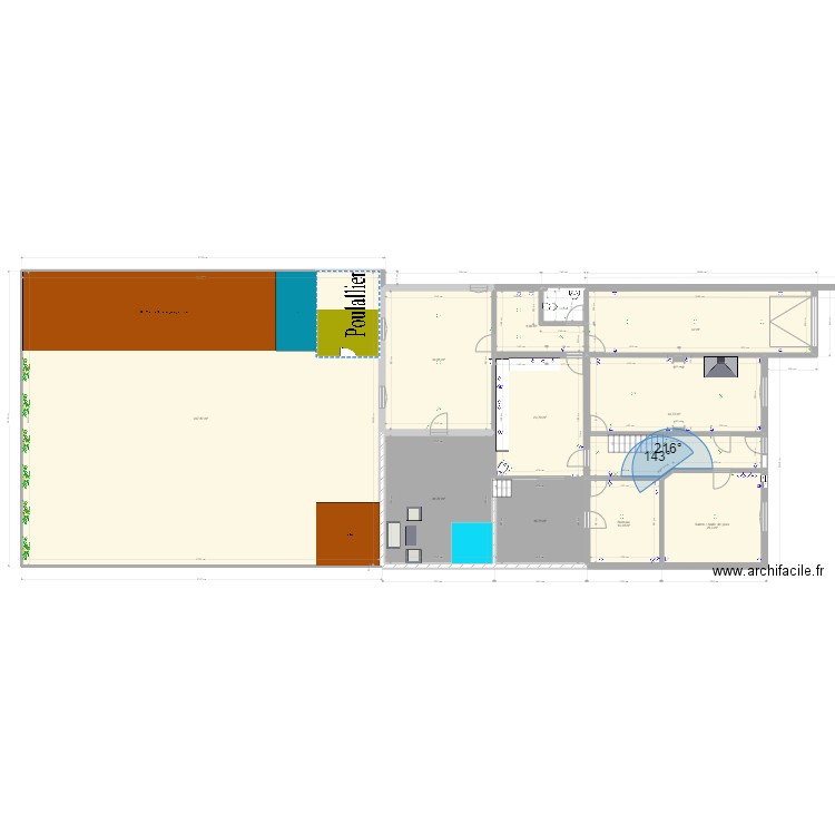 maison carnières. Plan de 23 pièces et 674 m2