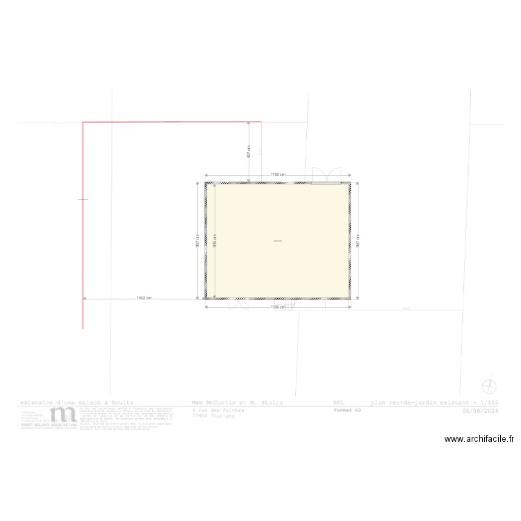 Plan Marc. Plan de 1 pièce et 109 m2