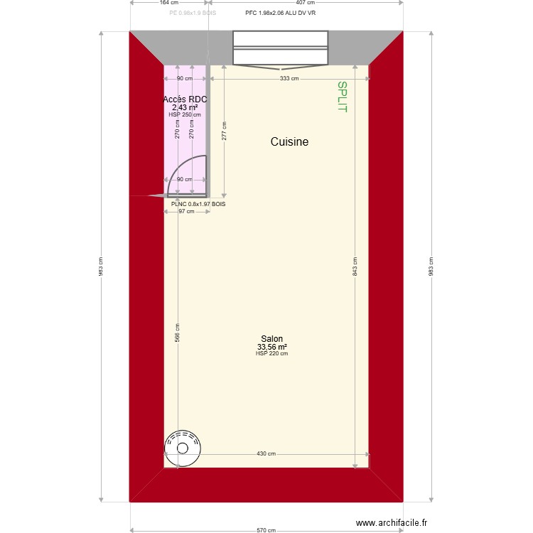 ML24018317  AIT OUMGAR. Plan de 7 pièces et 107 m2