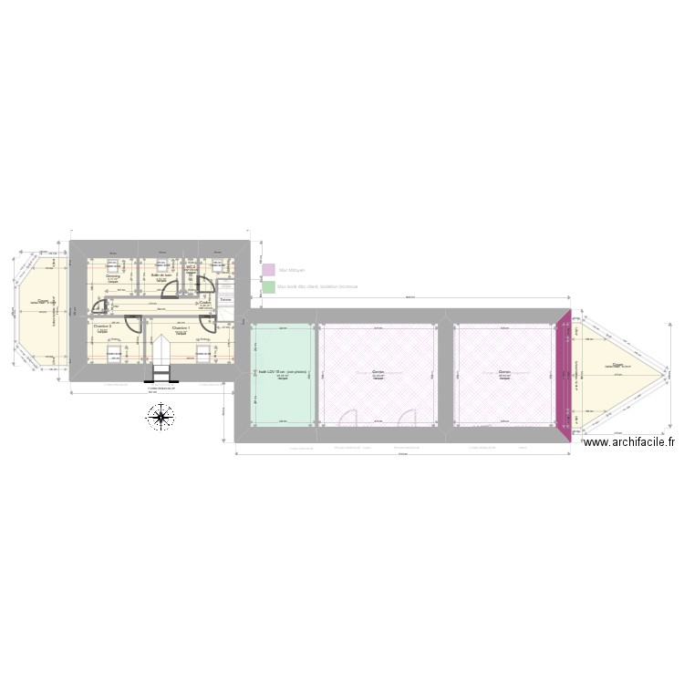 ML25000581. Plan de 16 pièces et 242 m2