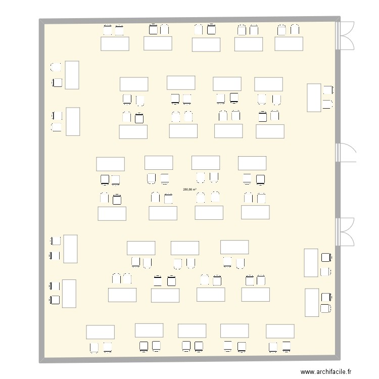 PLAN 40 STANDS . Plan de 1 pièce et 281 m2