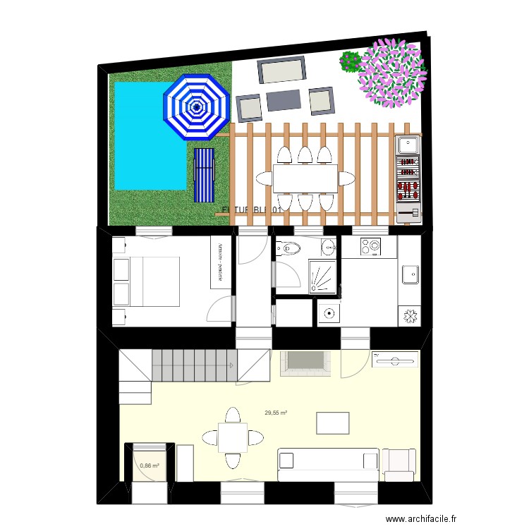 PLANTA BAJA APTO. A   (IZQUIERDA)   futurible 02-1. Plan de 0 pièce et 0 m2