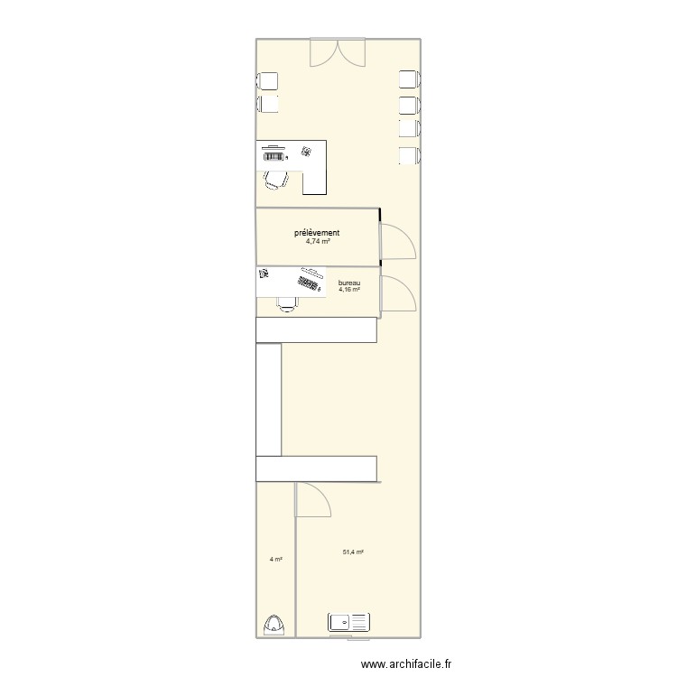 vitalia. Plan de 4 pièces et 64 m2