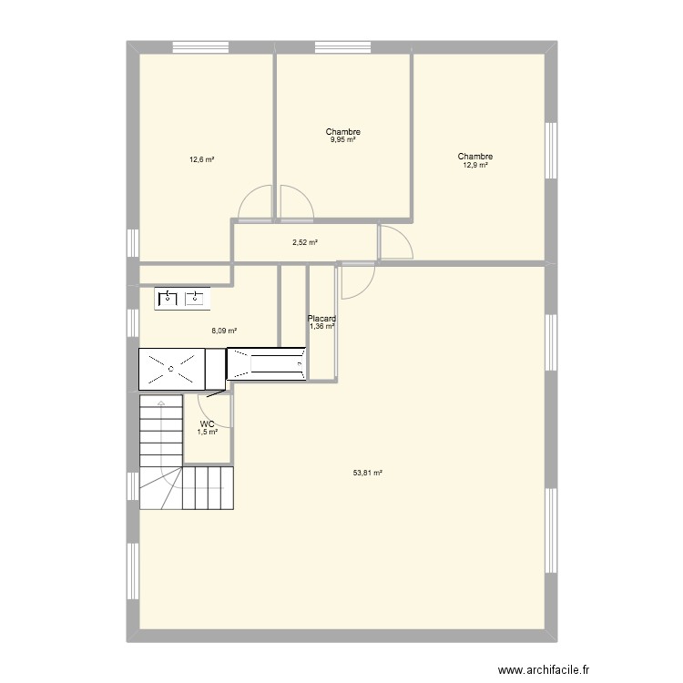 reno 3. Plan de 8 pièces et 103 m2