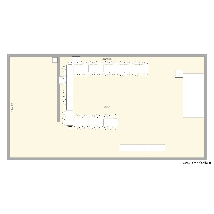 PLAN MARIAGE. Plan de 1 pièce et 279 m2