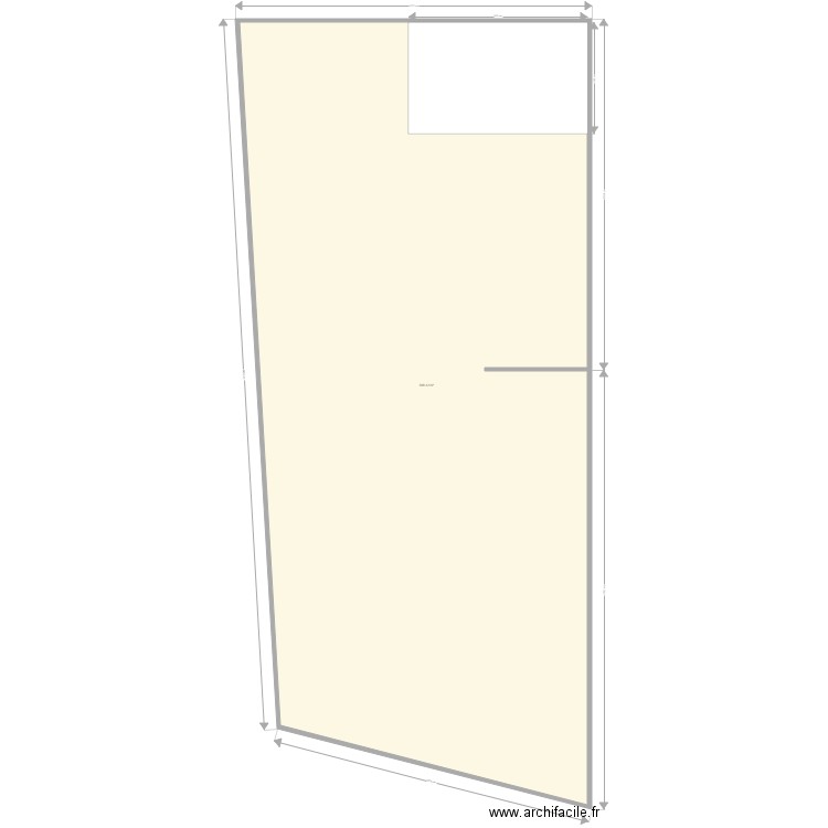 HANGAR. Plan de 1 pièce et 568 m2