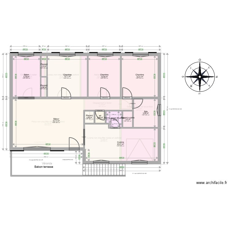 ML24014714 QUINZIN. Plan de 21 pièces et 220 m2