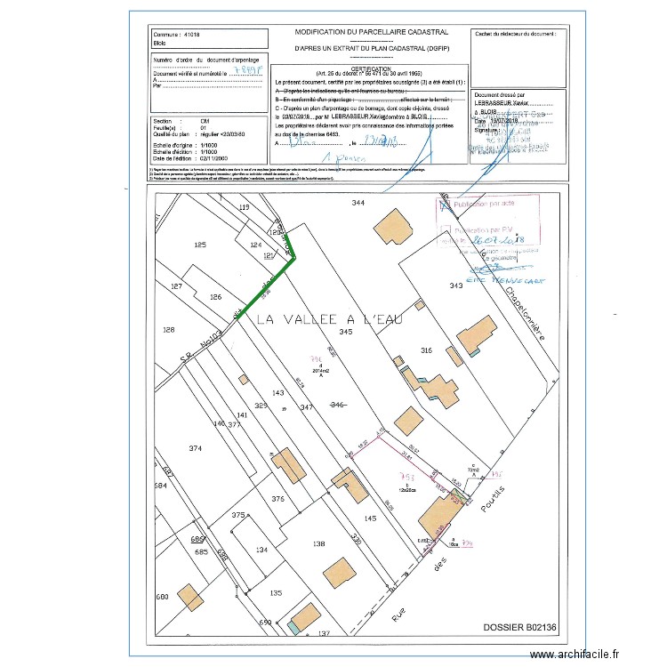 Tranchée Infiltration. Plan de 0 pièce et 0 m2