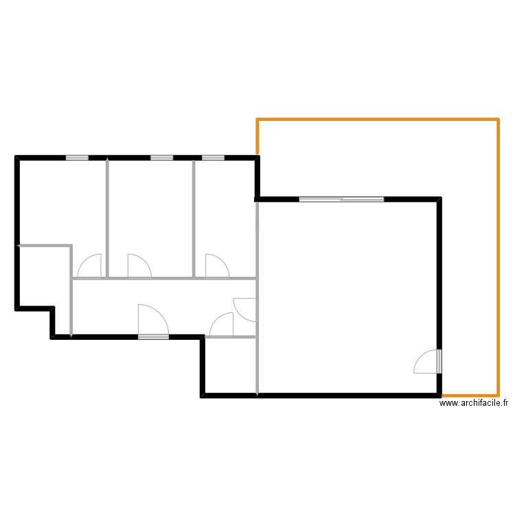 Mantes . Plan de 3 pièces et 89 m2