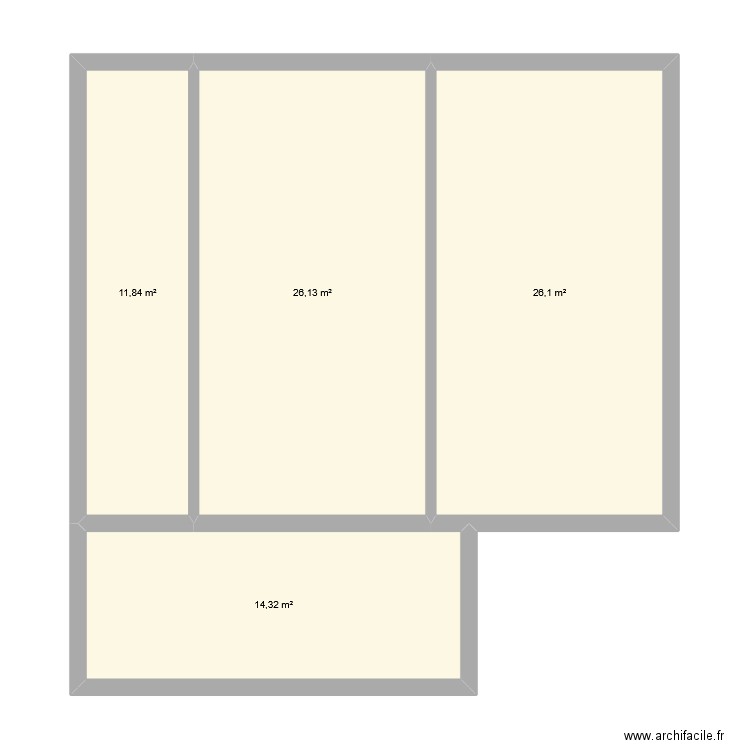 maison Victor Lépine 2. Plan de 4 pièces et 78 m2