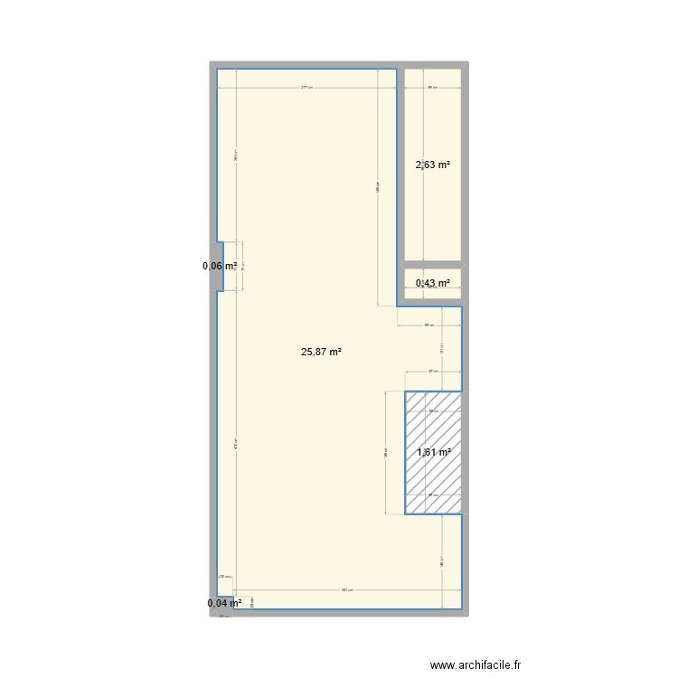 BENONY rdc (Rosporden). Plan de 6 pièces et 31 m2