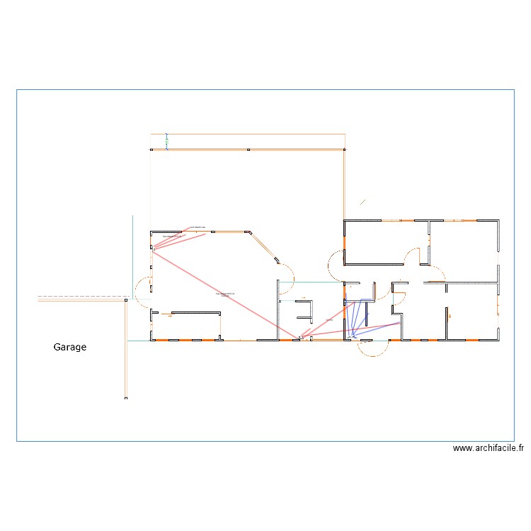 plomberie eau chaude. Plan de 0 pièce et 0 m2