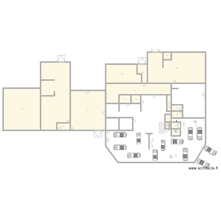 RENAULT. Plan de 19 pièces et 852 m2