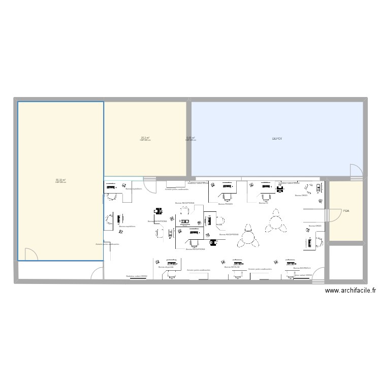 depot 2025 Plan 5 pièces 157 m2 dessiné par bousseau