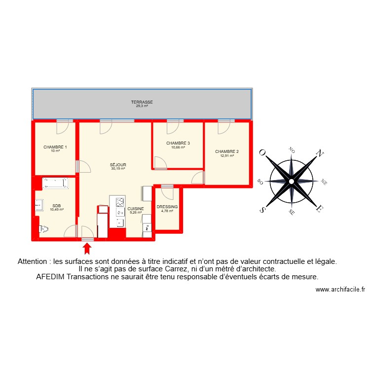 23903-. Plan de 14 pièces et 135 m2