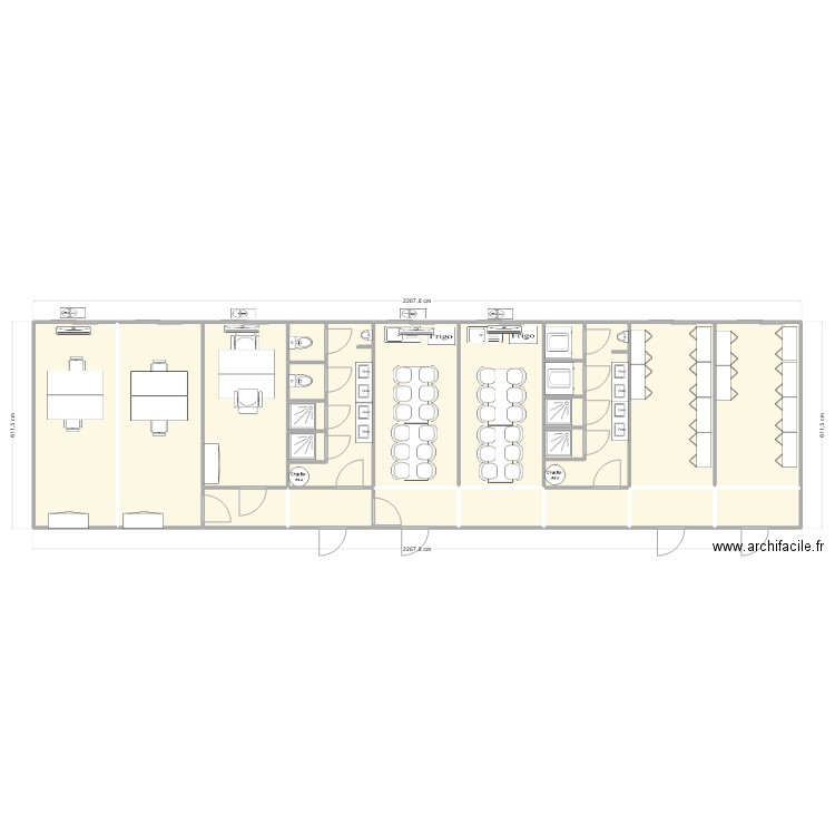 OMEXOM CHANTIER BARLIEU (18). Plan de 24 pièces et 132 m2