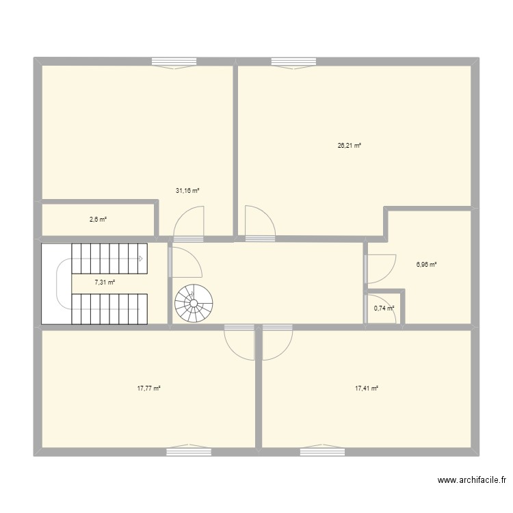 saint martin. Plan de 8 pièces et 110 m2