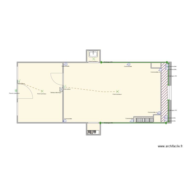 Salle Sensorielle SAINT CAMILLE. Plan de 8 pièces et 41 m2