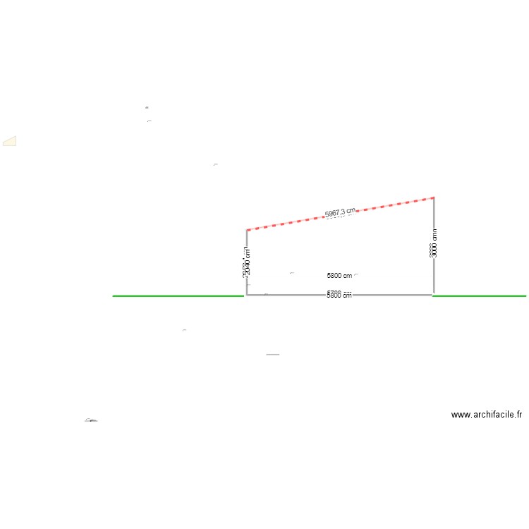 plan avec toiture . Plan de 0 pièce et 0 m2