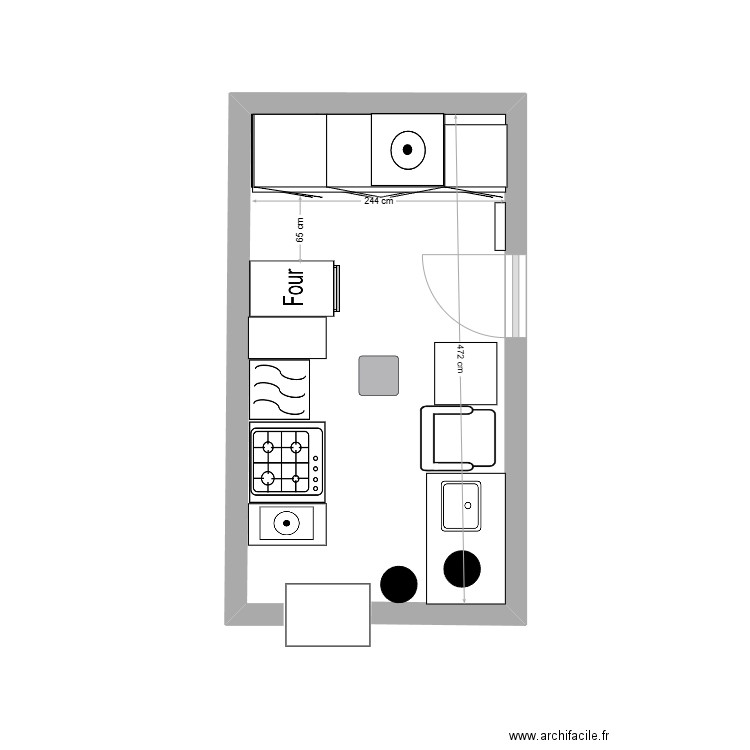 paul annecy cuisine rdc. Plan de 0 pièce et 0 m2