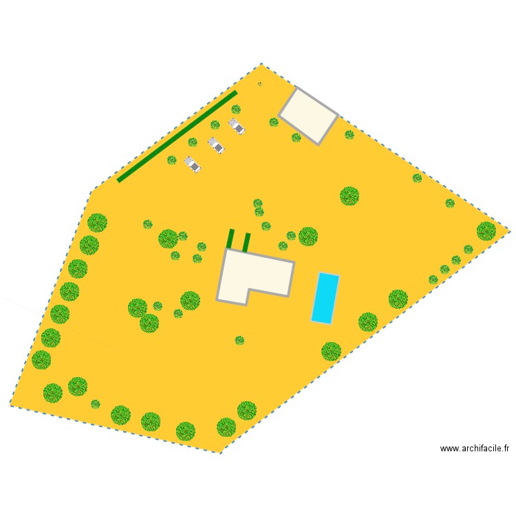 PLAN DE MASSE COUFFOULEUX. Plan de 2 pièces et 190 m2