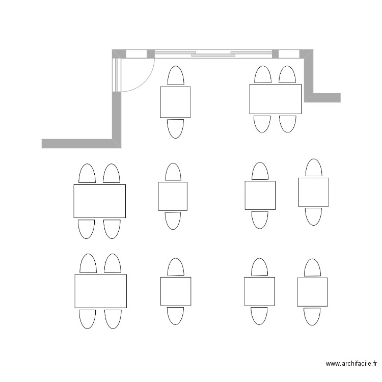 terrasse. Plan de 0 pièce et 0 m2