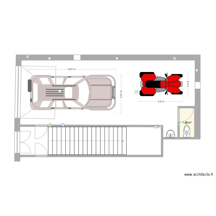 RDC STUBEJ. Plan de 1 pièce et 1 m2