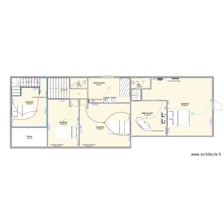 pinaires plan idc  stage. Plan de 10 pièces et 104 m2