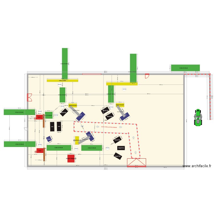 ucopac 6. Plan de 1 pièce et 1012 m2