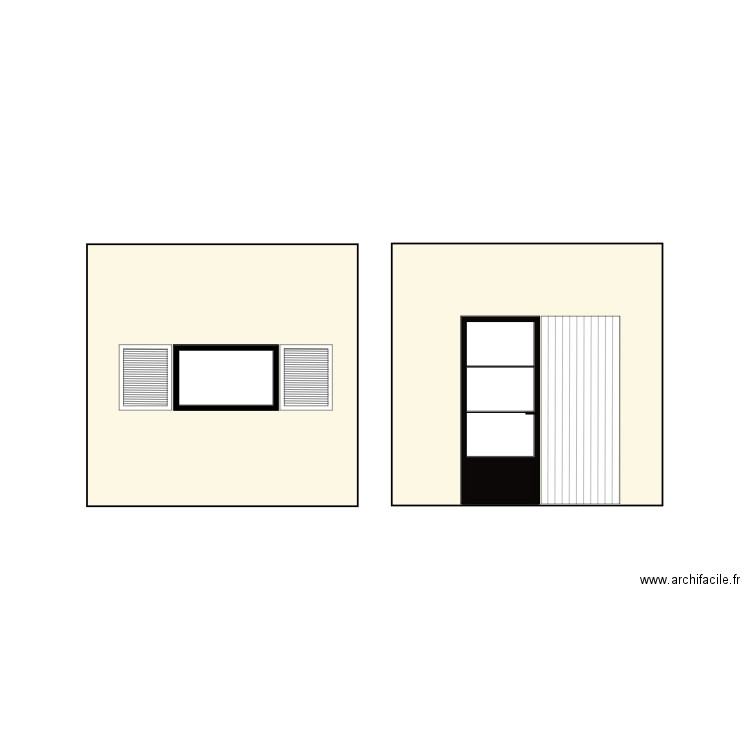 facades  cote jardin. Plan de 0 pièce et 0 m2