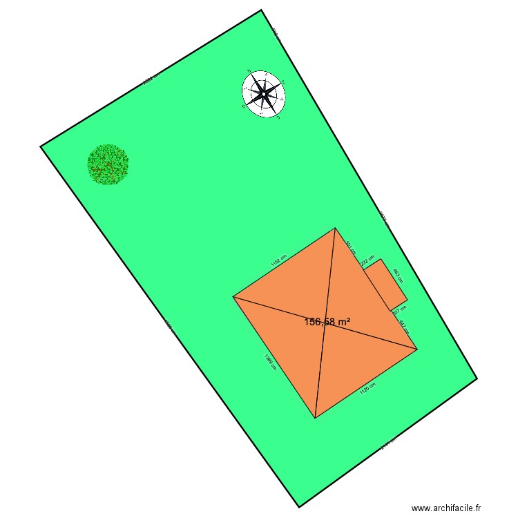 idriss. Plan de 1 pièce et 157 m2