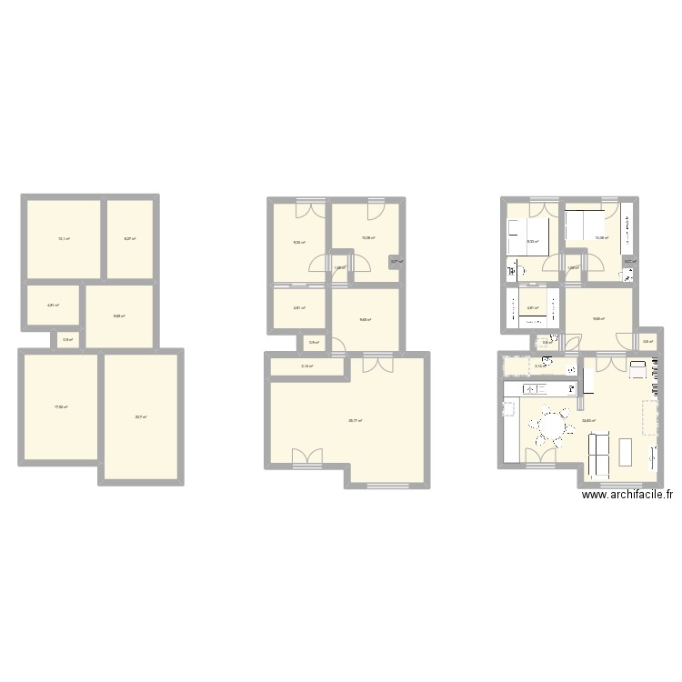 Vauban. Plan de 26 pièces et 224 m2