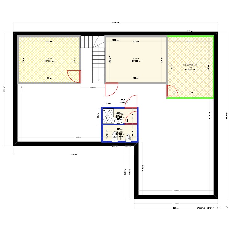 maison camp 20 07 2024 new. Plan de 6 pièces et 149 m2