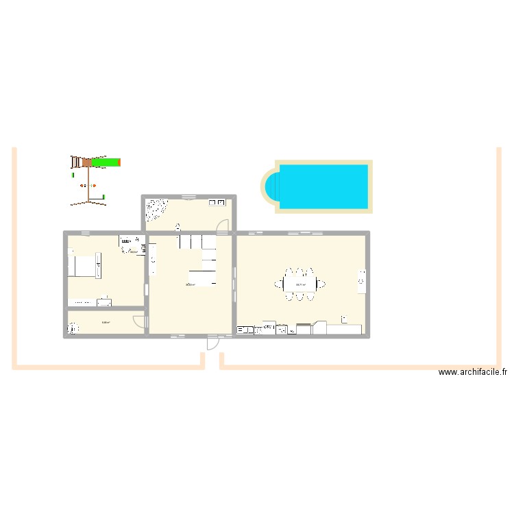 maison de mes rêve . Plan de 4 pièces et 146 m2