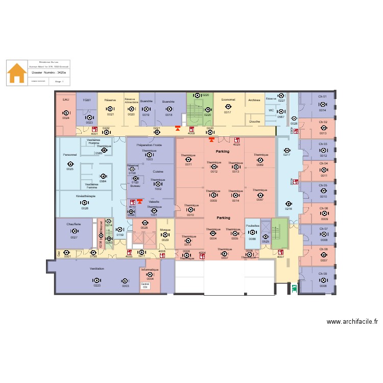 Résidence du parc. Plan de 0 pièce et 0 m2