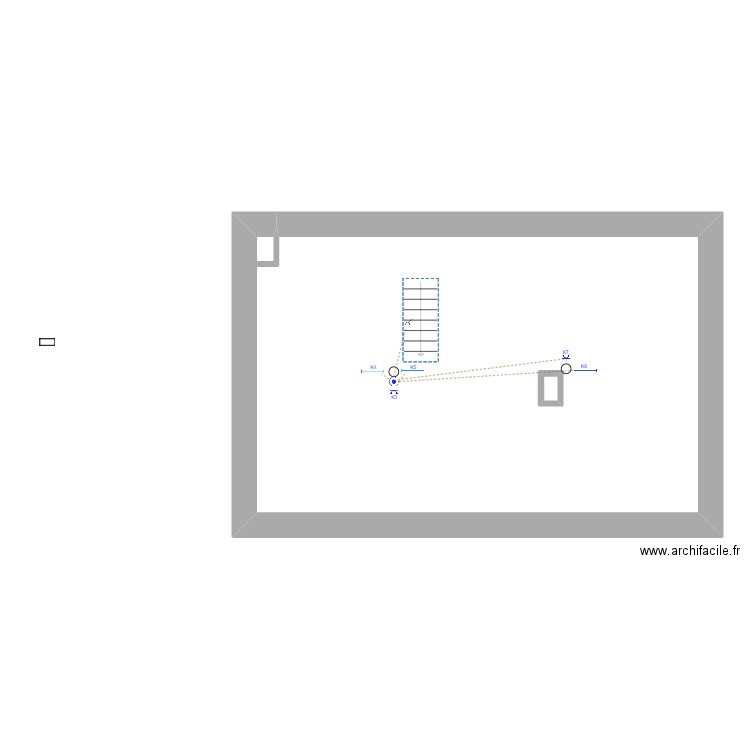 rigole grenier schema elect. Plan de 2 pièces et 80 m2