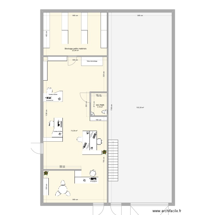 SECURPLAN MIONNAY. Plan de 4 pièces et 205 m2