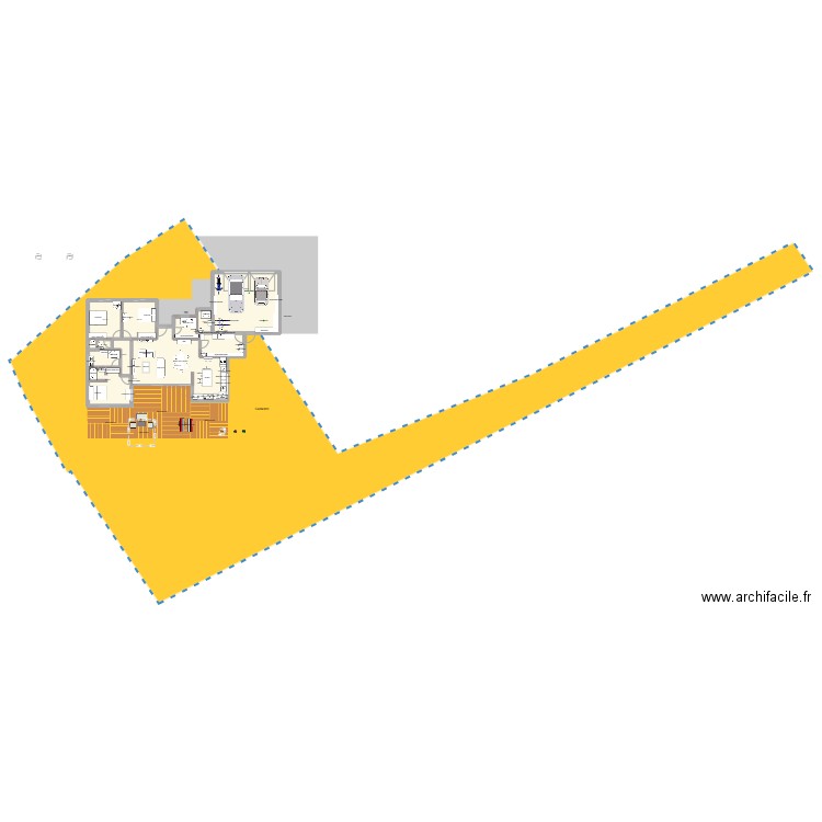 Séparation 3. Plan de 10 pièces et 196 m2