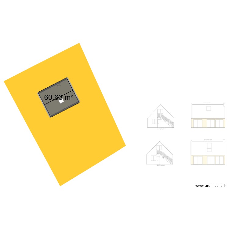 plougonvelin-total. Plan de 1 pièce et 61 m2