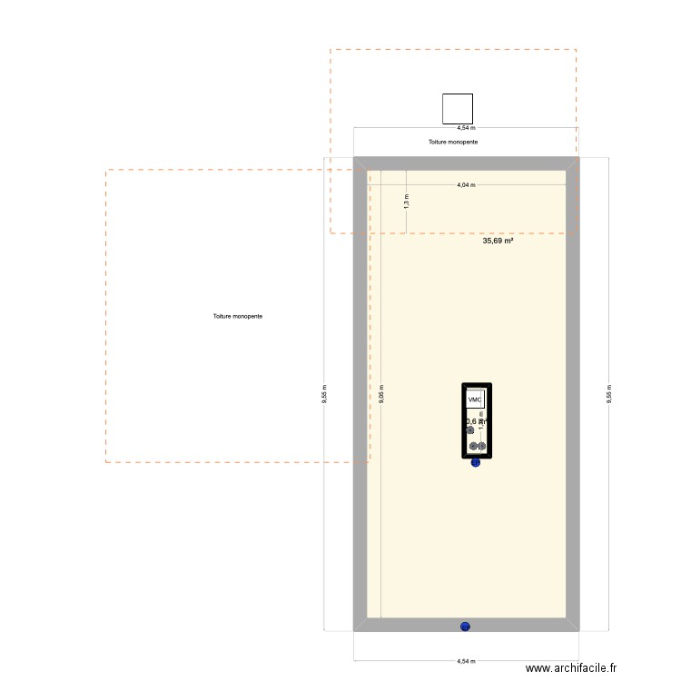 RESIDENCE.  MAROOCHYDORE. Plan de 2 pièces et 37 m2