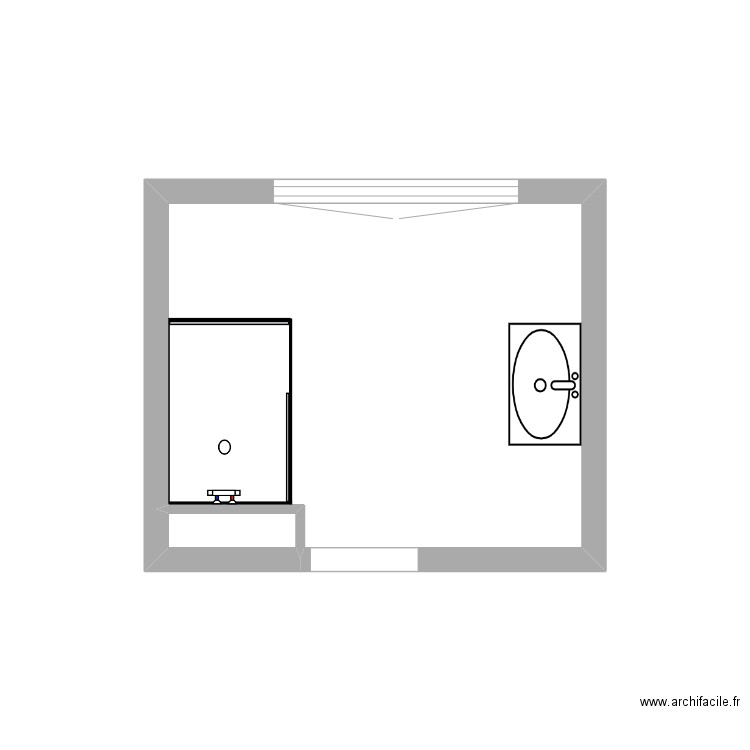 Aléo 2. Plan de 2 pièces et 6 m2